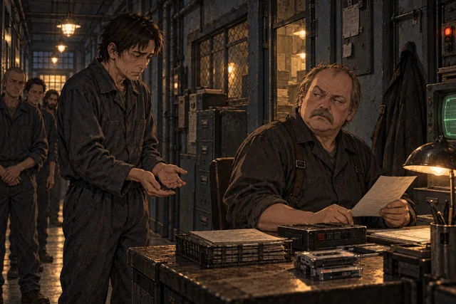 Scene featuring Edren Mol: right, seated with the request